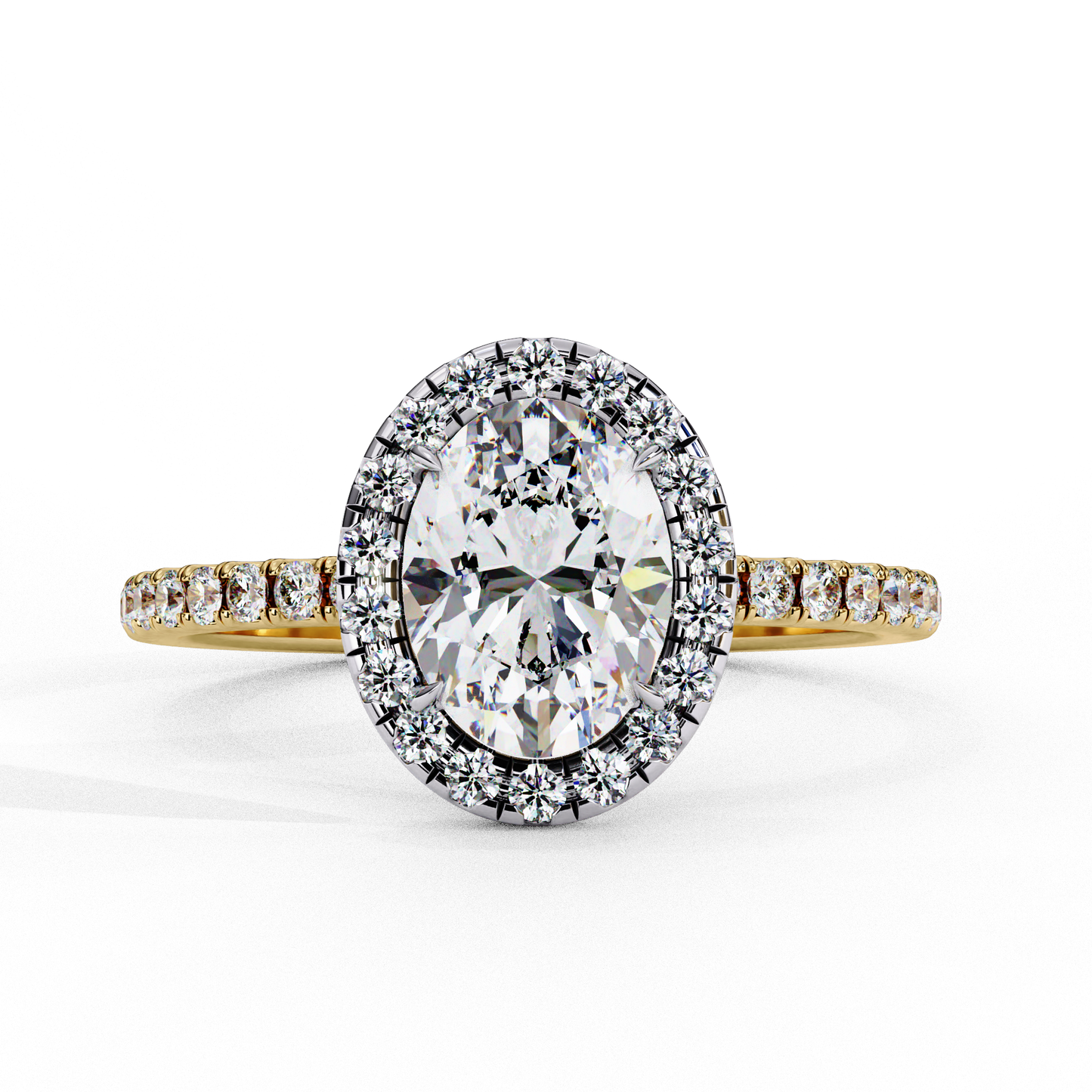 Eloise - 1.1ct Oval-Cut Halo Engagement Ring