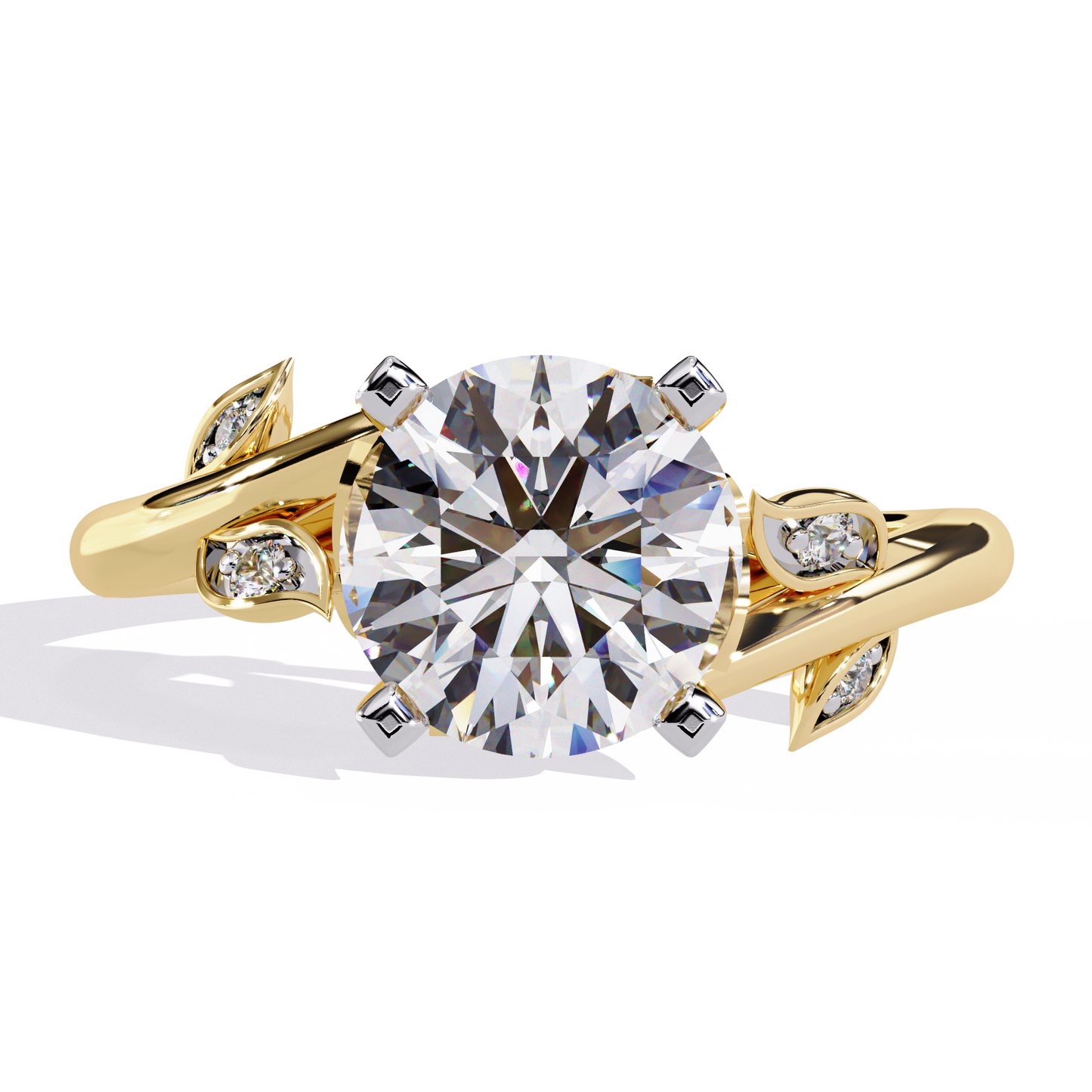 Eden - 1.6ct Round-Cut Solitaire Engagement Ring with Classic 4-Prong Setting