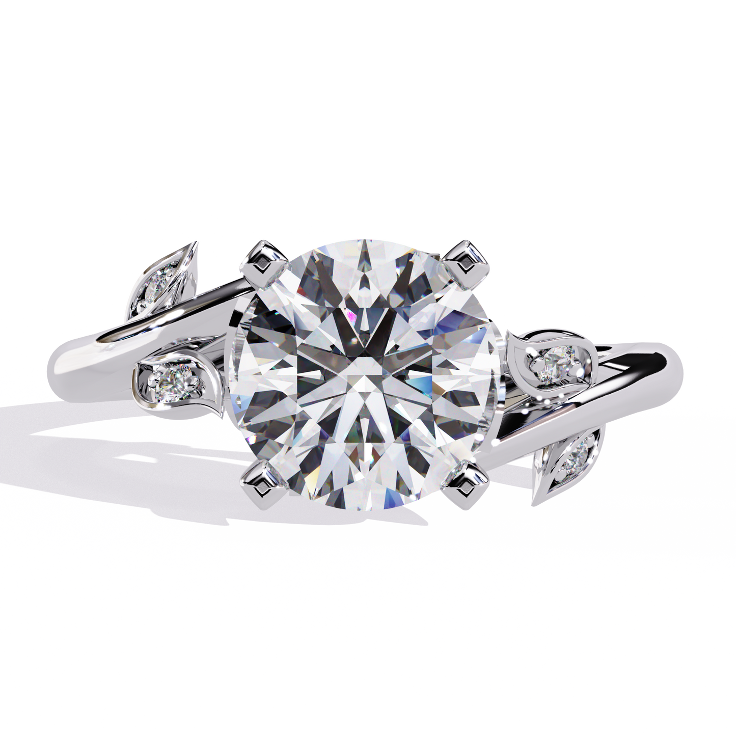 Eden - 1.6ct Round-Cut Solitaire Engagement Ring with Classic 4-Prong Setting