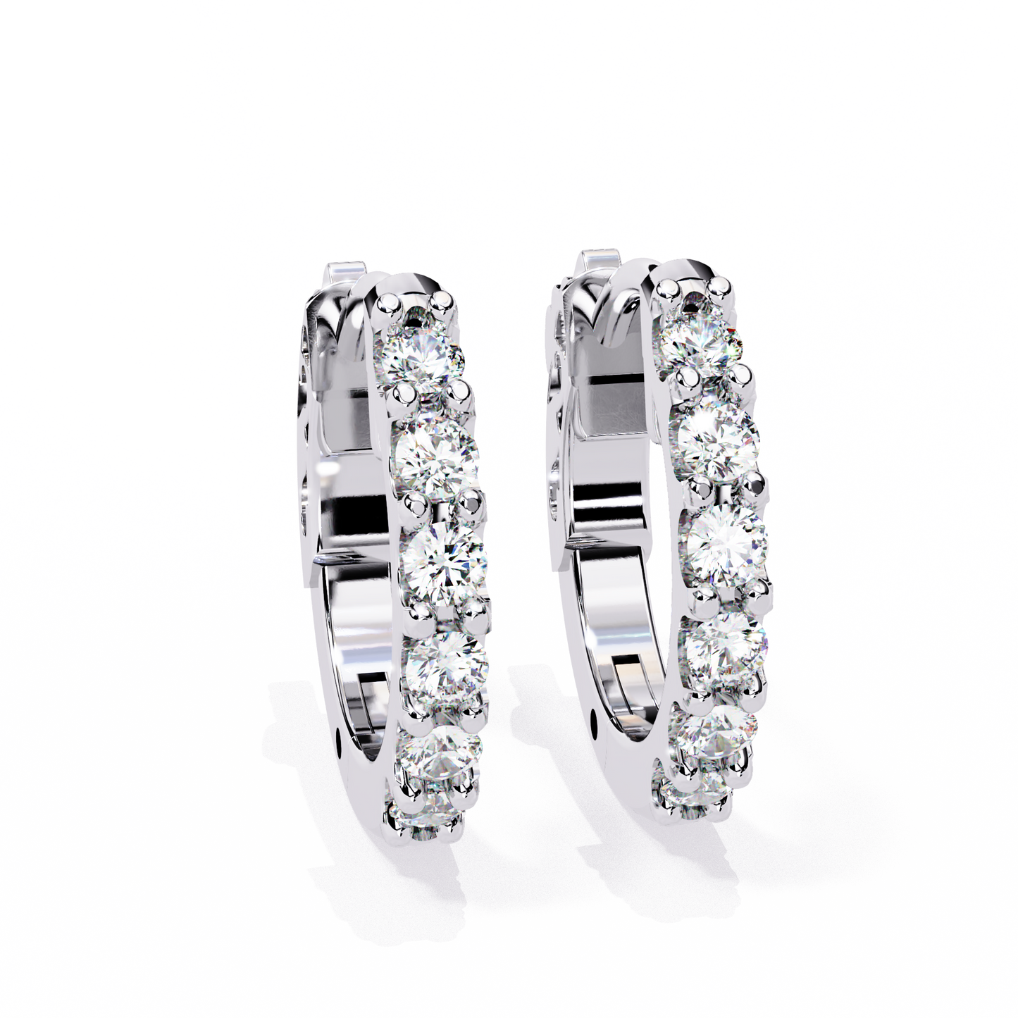 Stella - 0.18ct TW Diamond Huggie Earrings