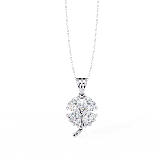 Cora - 0.61ct Total Diamond Weight Floral Pendant