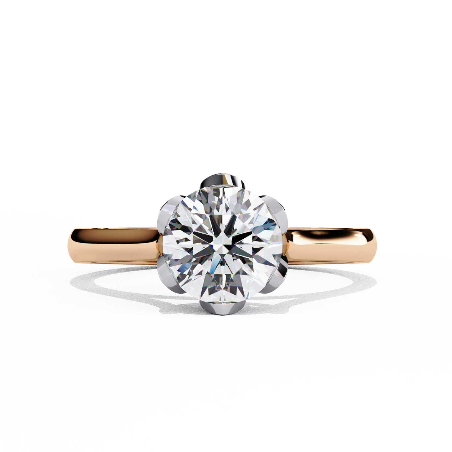 Ivy - 1.4ct Round-Cut Solitaire Engagement Ring