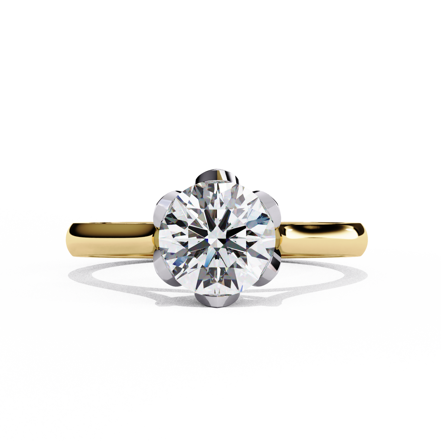 Ivy - 1.4ct Round-Cut Solitaire Engagement Ring