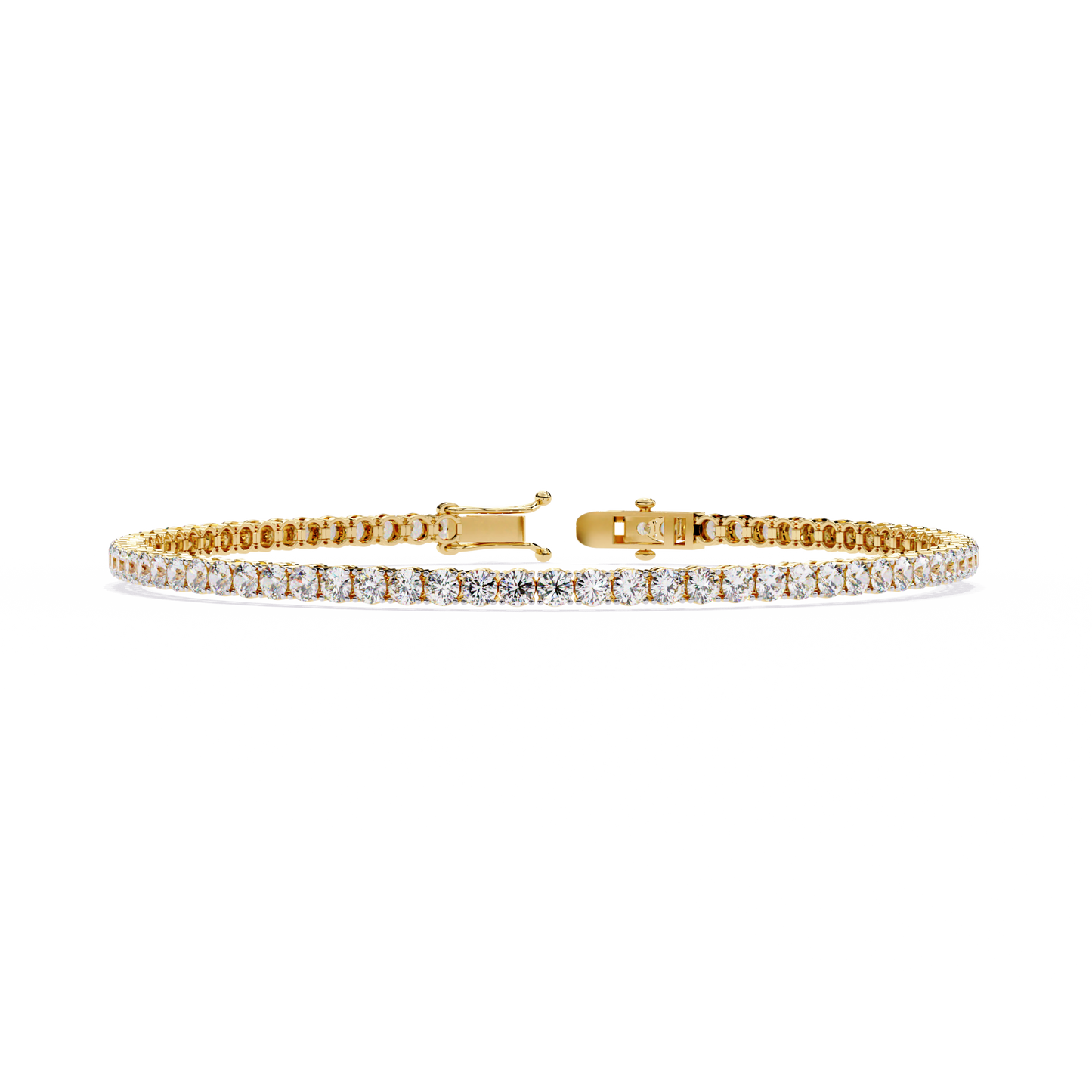 Jasmine - Round Lab-Grown Diamond Tennis Bracelet