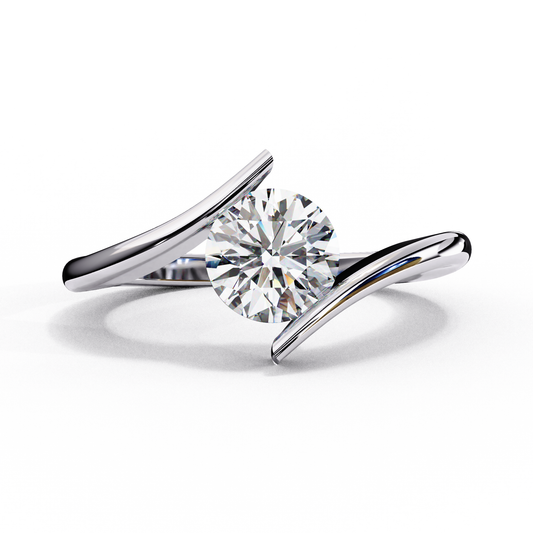 Olivia - 1.3ct Round-Cut Solitaire Engagement Ring