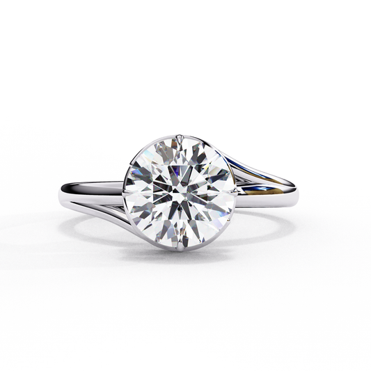 Eleanor - 1.3ct Round-Cut Solitaire Engagement Ring